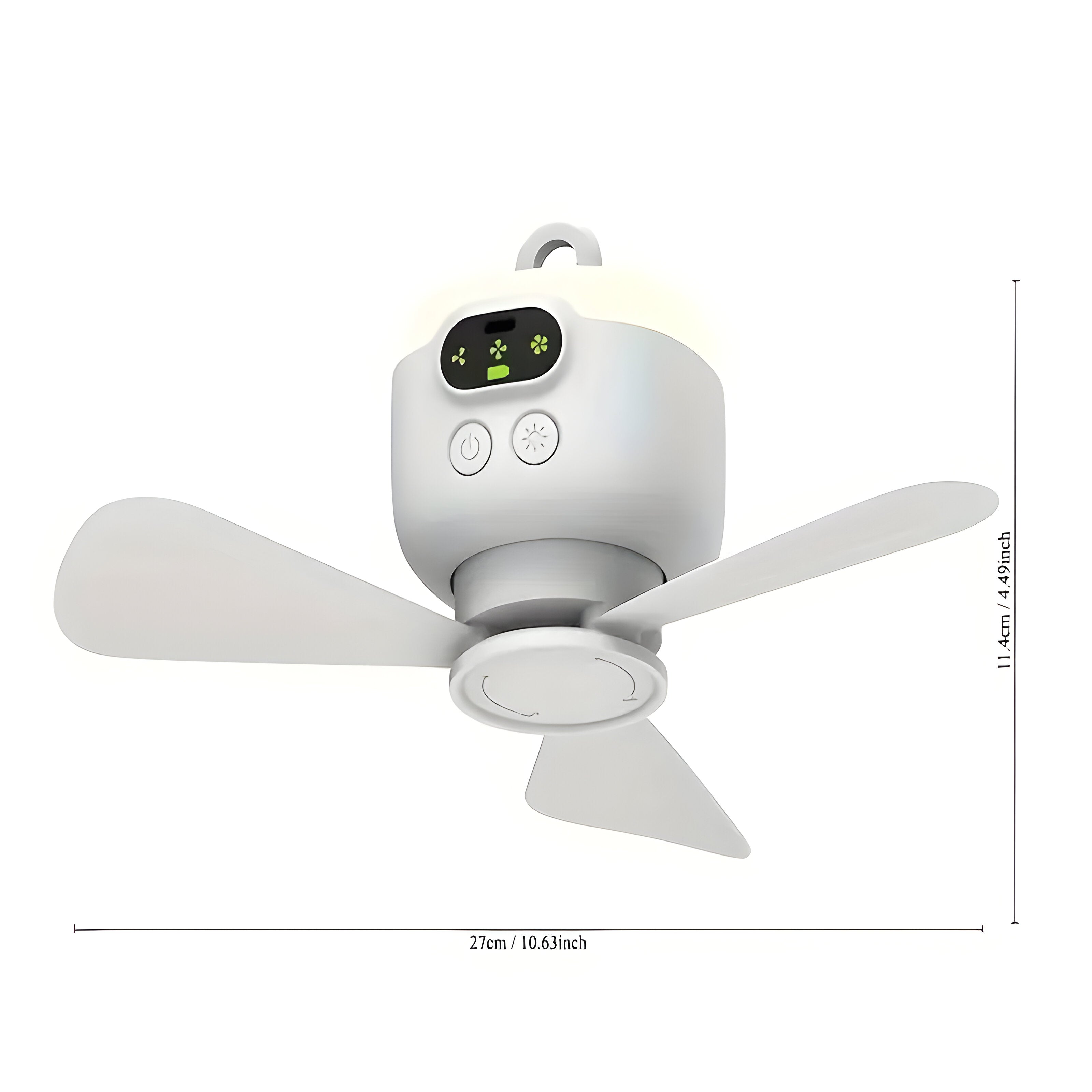CoolTrail - Camping Ventilator für draußen USB Wiederaufladbar - Ventilator