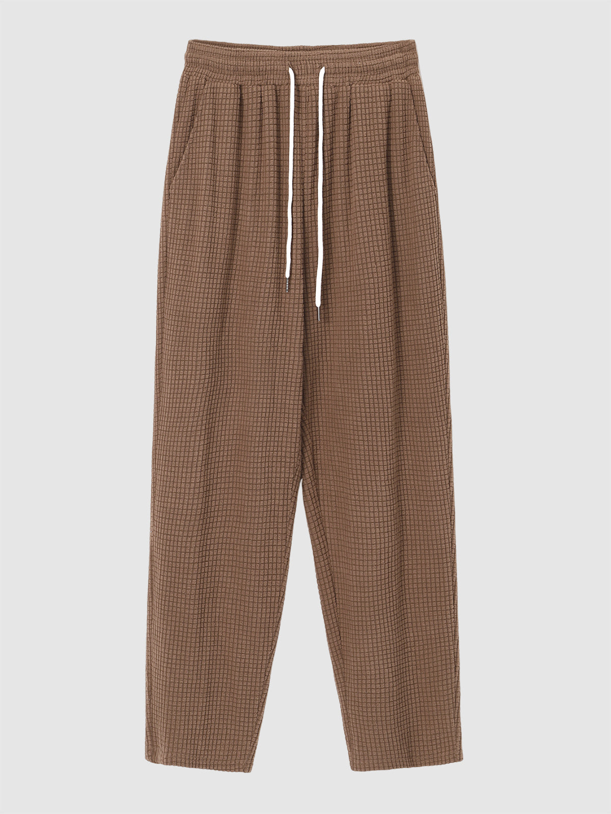 Cordhose Herren – weiche Corduroy-Hose in einfarbigem Design - Kaffeebraun / S - Freizeithosen