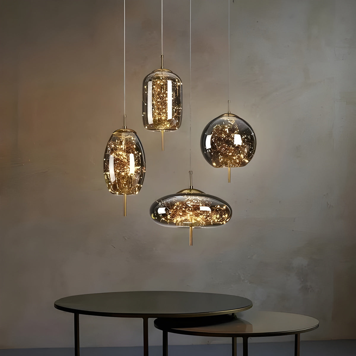CrystalBeam Light - Moderne LED-Pendelleuchte Sterne - Pendelleuchte