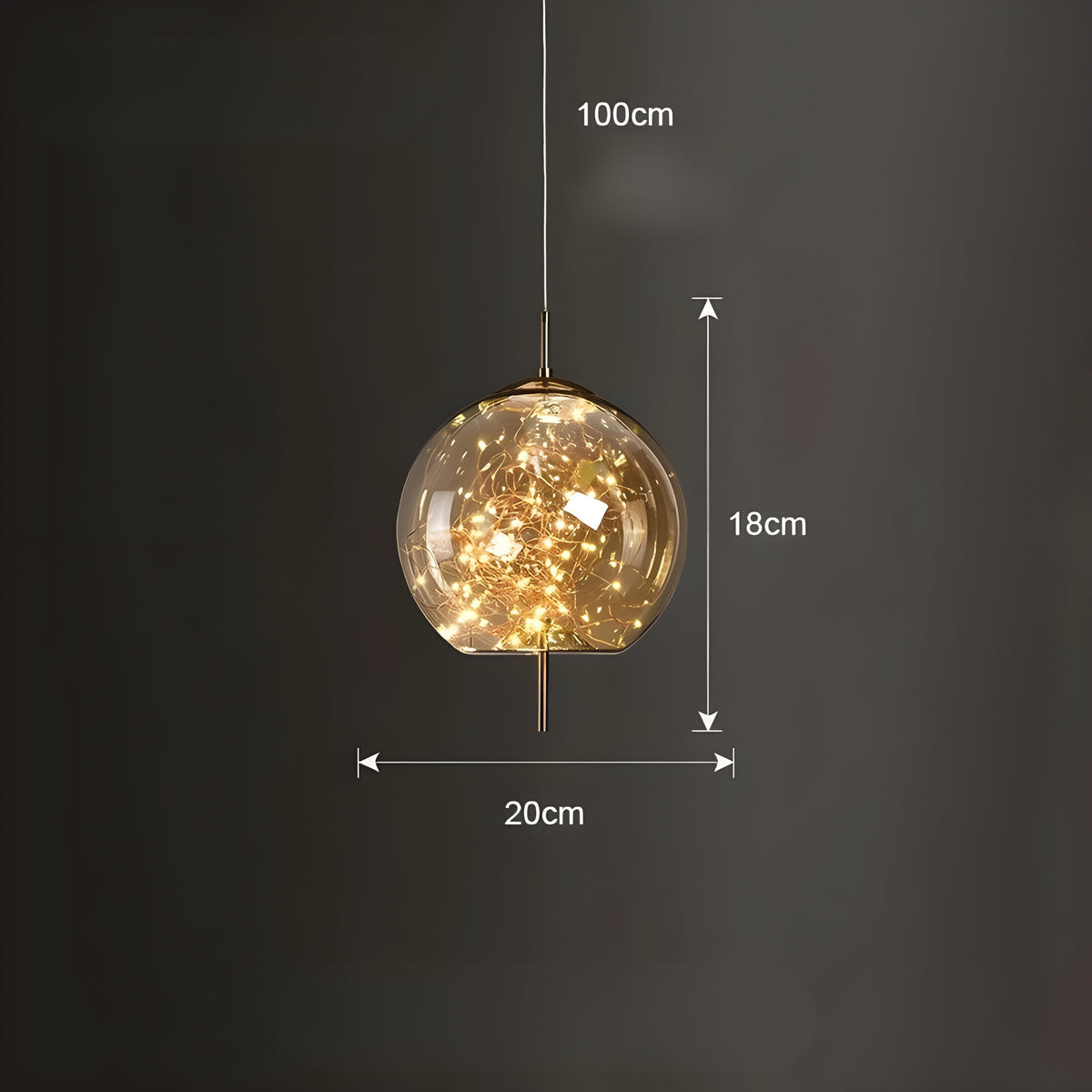 CrystalBeam Light - Moderne LED-Pendelleuchte Sterne - B-Amber / Kaltes Weiß - Pendelleuchte