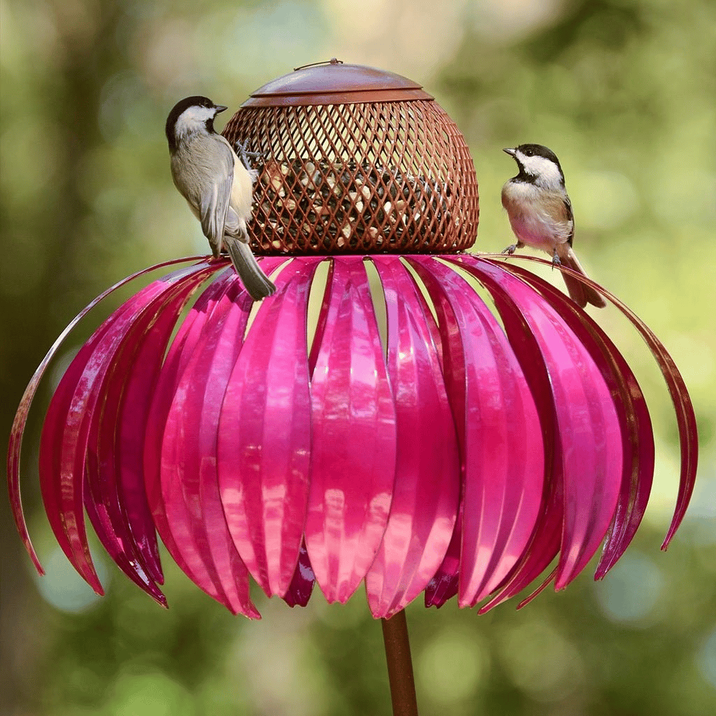 GardenGlow Futterstelle - Sonnenhut Vogelhaus Garten Deko Elegare