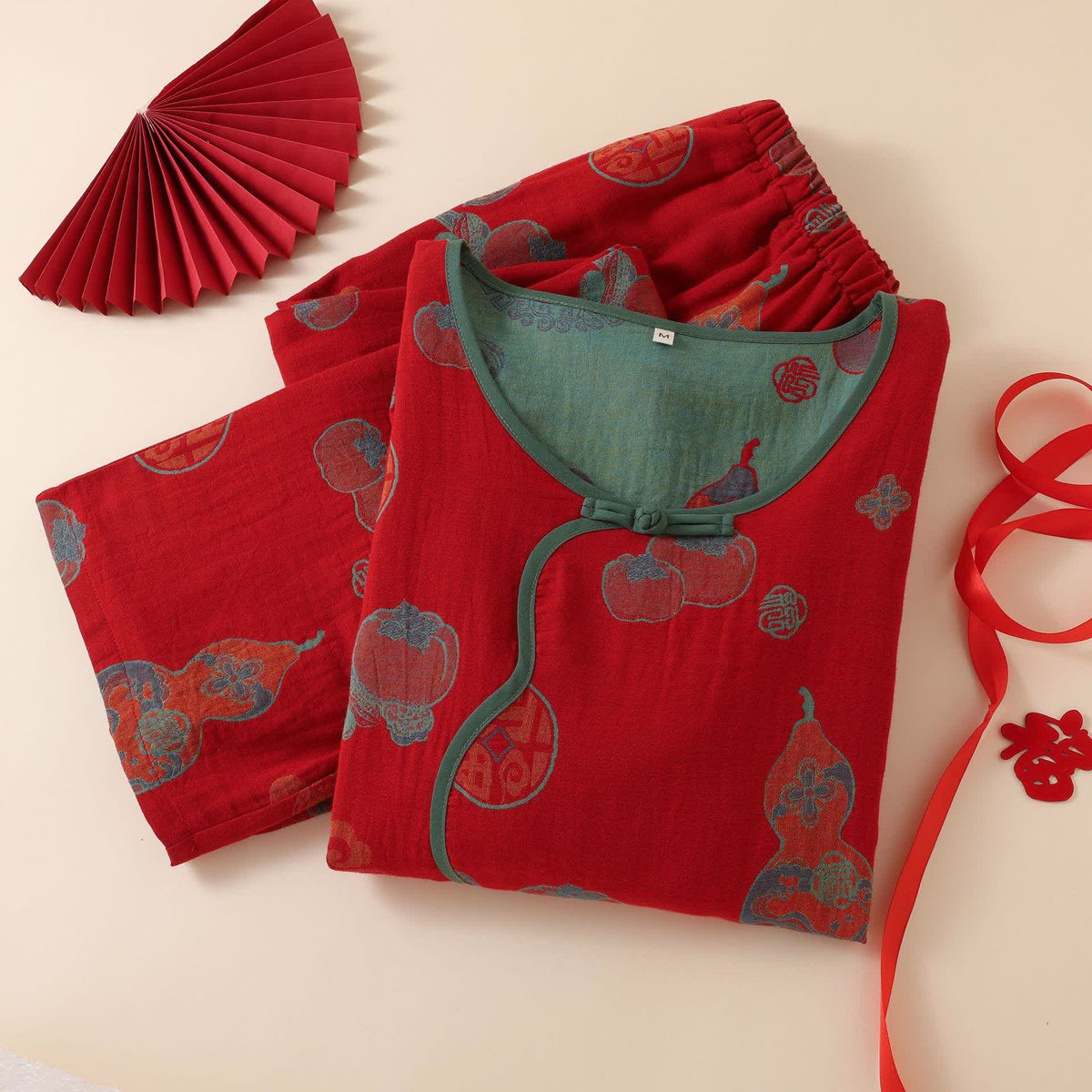 Damen Schlafanzug Baumwolle mit orientalischem Muster - Damen Loungewear