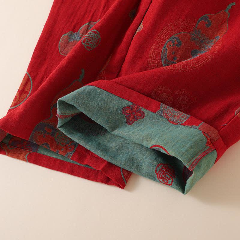 Damen Schlafanzug Baumwolle mit orientalischem Muster - Damen Loungewear