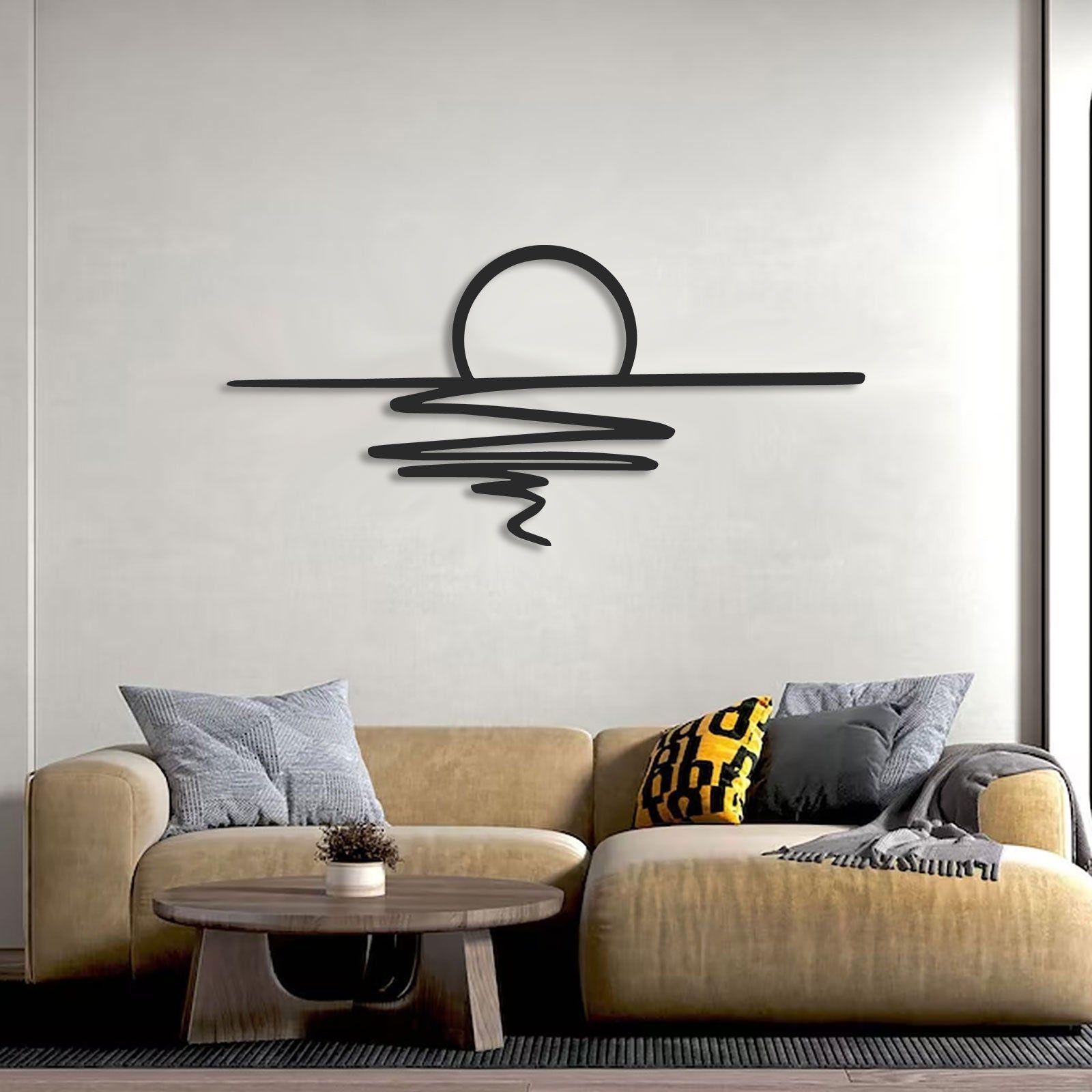 SmokeWhirl Decor - Minimalist Curling Smoke Metal Wall Decor Elegare