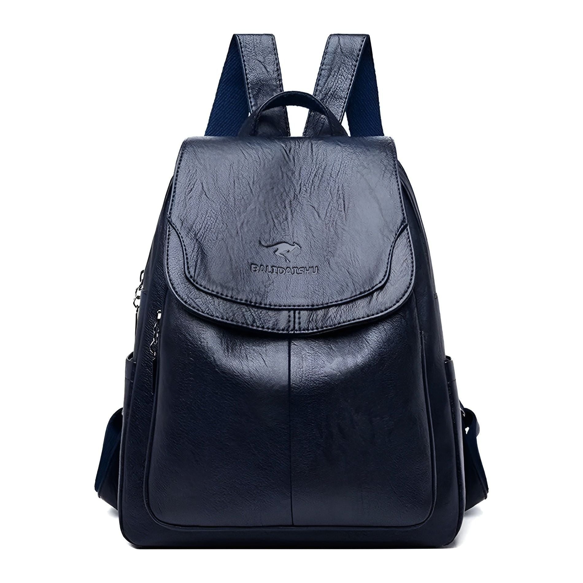 Dorina Bag - Vintage Leder Reise- und Schulrucksack für Frauen - Marineblau - Rucksack