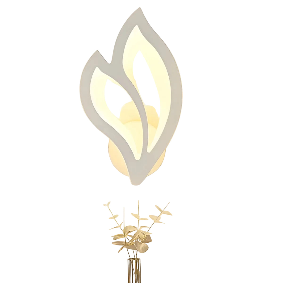 LeafGlow  Moderne LED-Wandleuchte –  Scandinavian-style Design & Angenehmes Licht | Für Zuhause