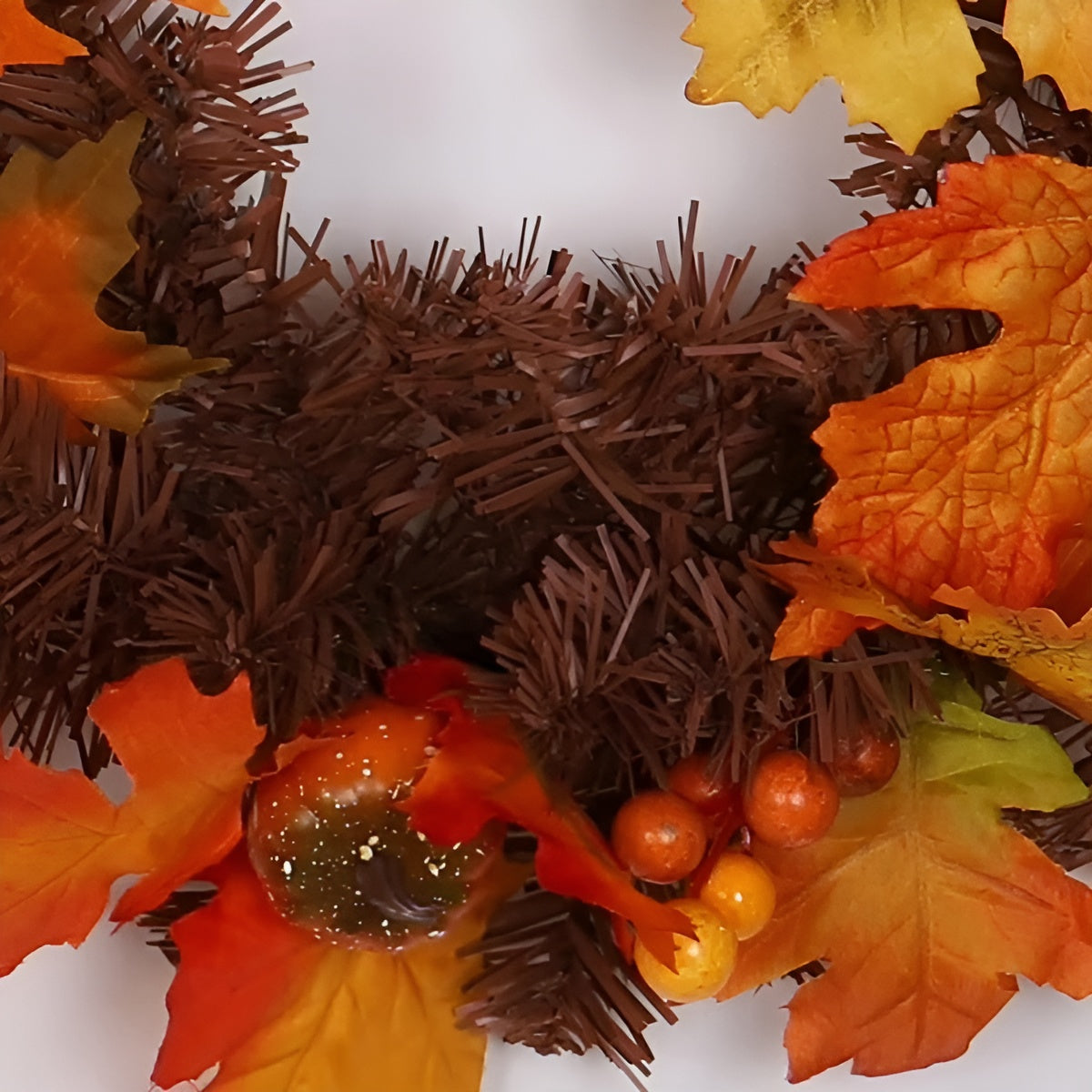 Herbstgirlande mit Ahornblättern – Dekorativ mit Tannenzapfen, Kürbissen & Beeren | 180 cm Länge