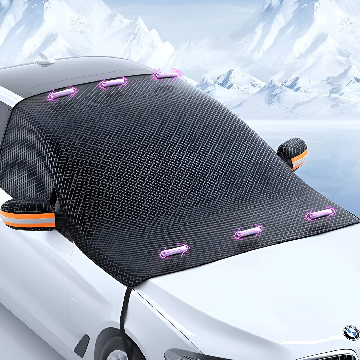 Magnetische Auto-Schneeschutzabdeckung – Schneller Schutz vor Eis und Schnee | Passend für Wintertage