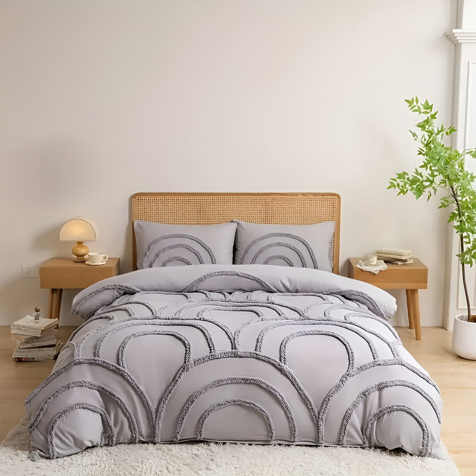 Boho Bettwäsche-Set – Weich und Stilvoll | Aus Mikrofaser mit Getuftetem Design