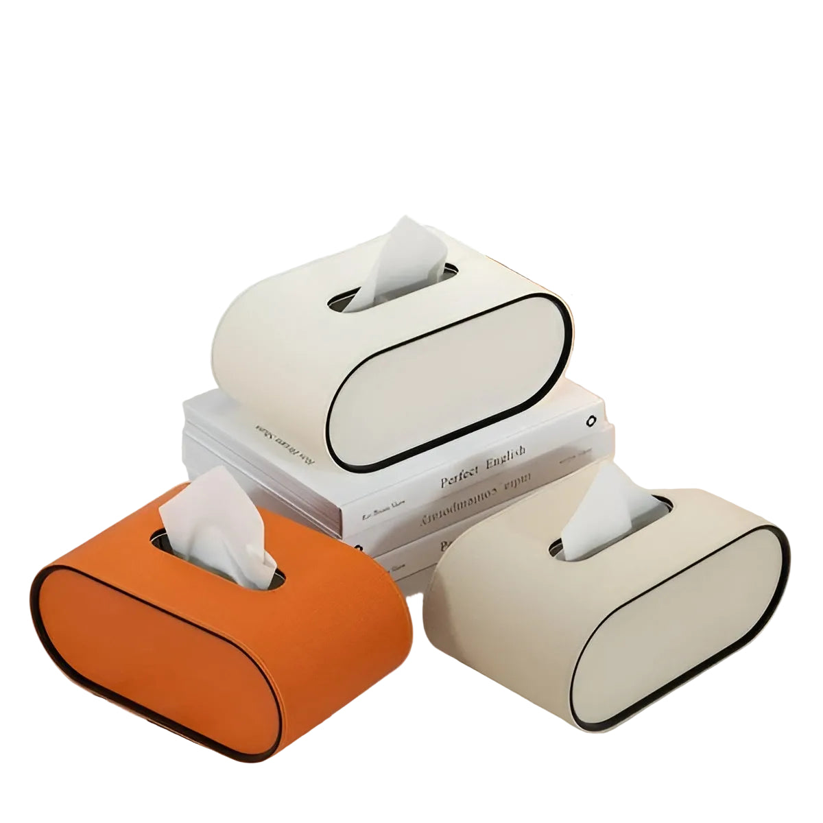 Elegante Leder-Taschentuchbox – Stilvolle Aufbewahrung mit zeitlosem Design - Taschentuchbox