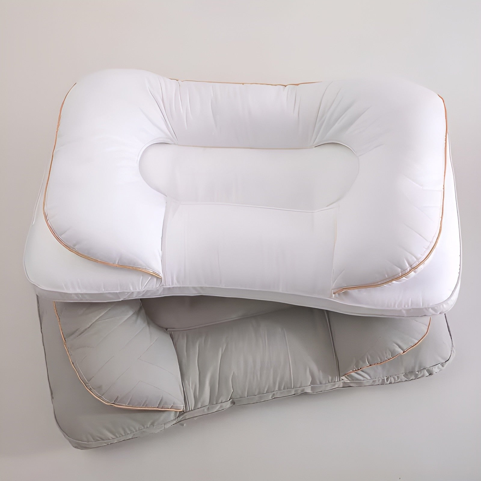 Ergonomic Cooling Nackenkissen aus Memory Foam – Orthopädisches Seitenschläfer-Kissen mit konturierter Nackenstütze &