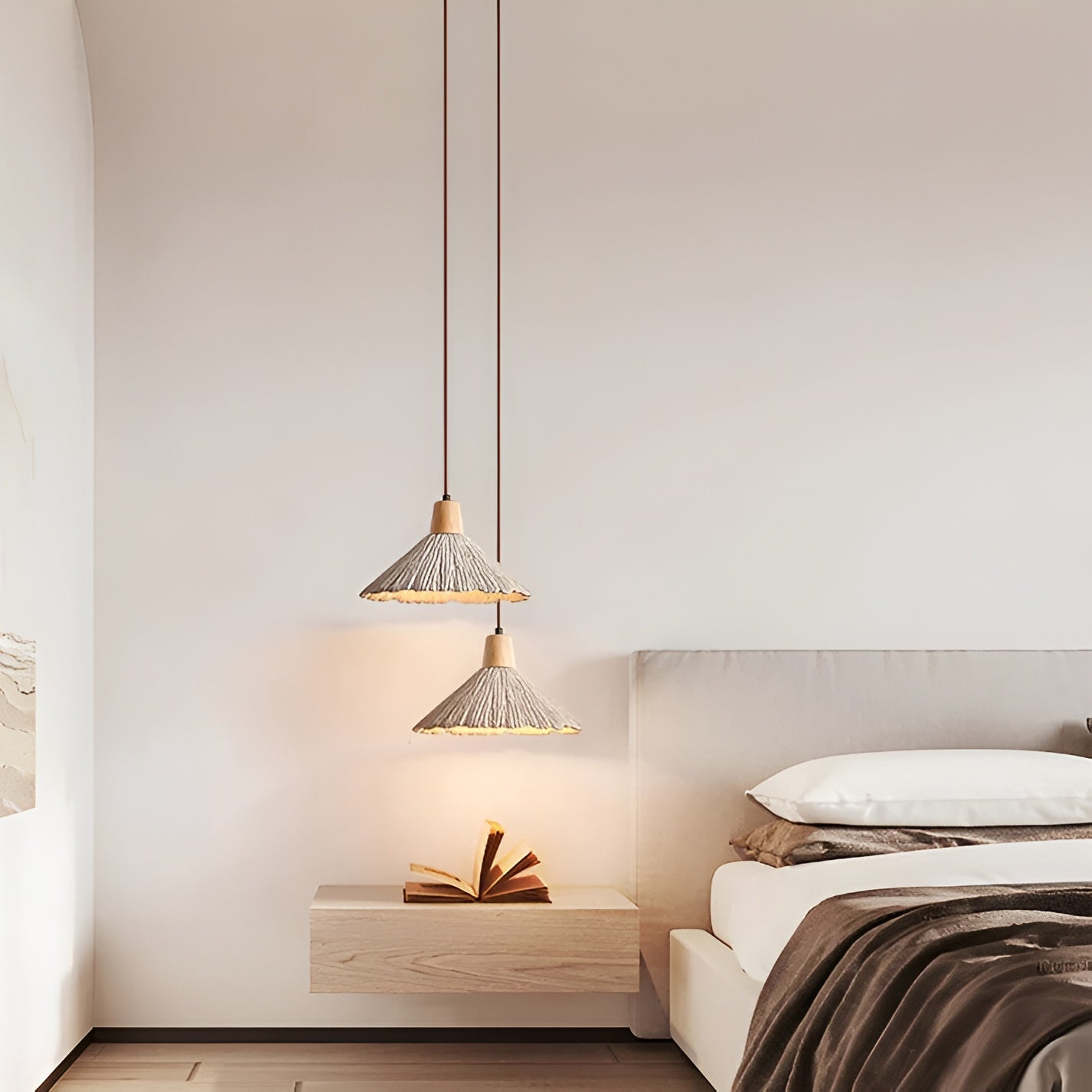 Hängeleuchte aus Zement – Zeitloses Design und Warmes Licht | Für Wohnräume