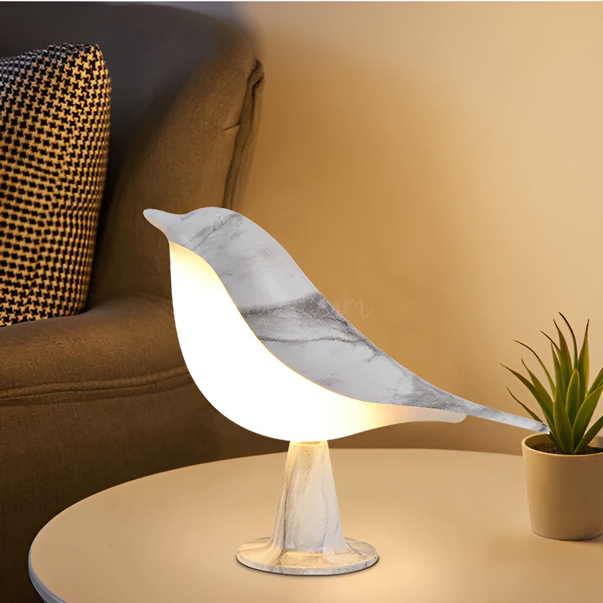 Magpie Glow - Elegante LED-Vogellampe mit Touch-Steuerung mit Aromatherapie - Elegare