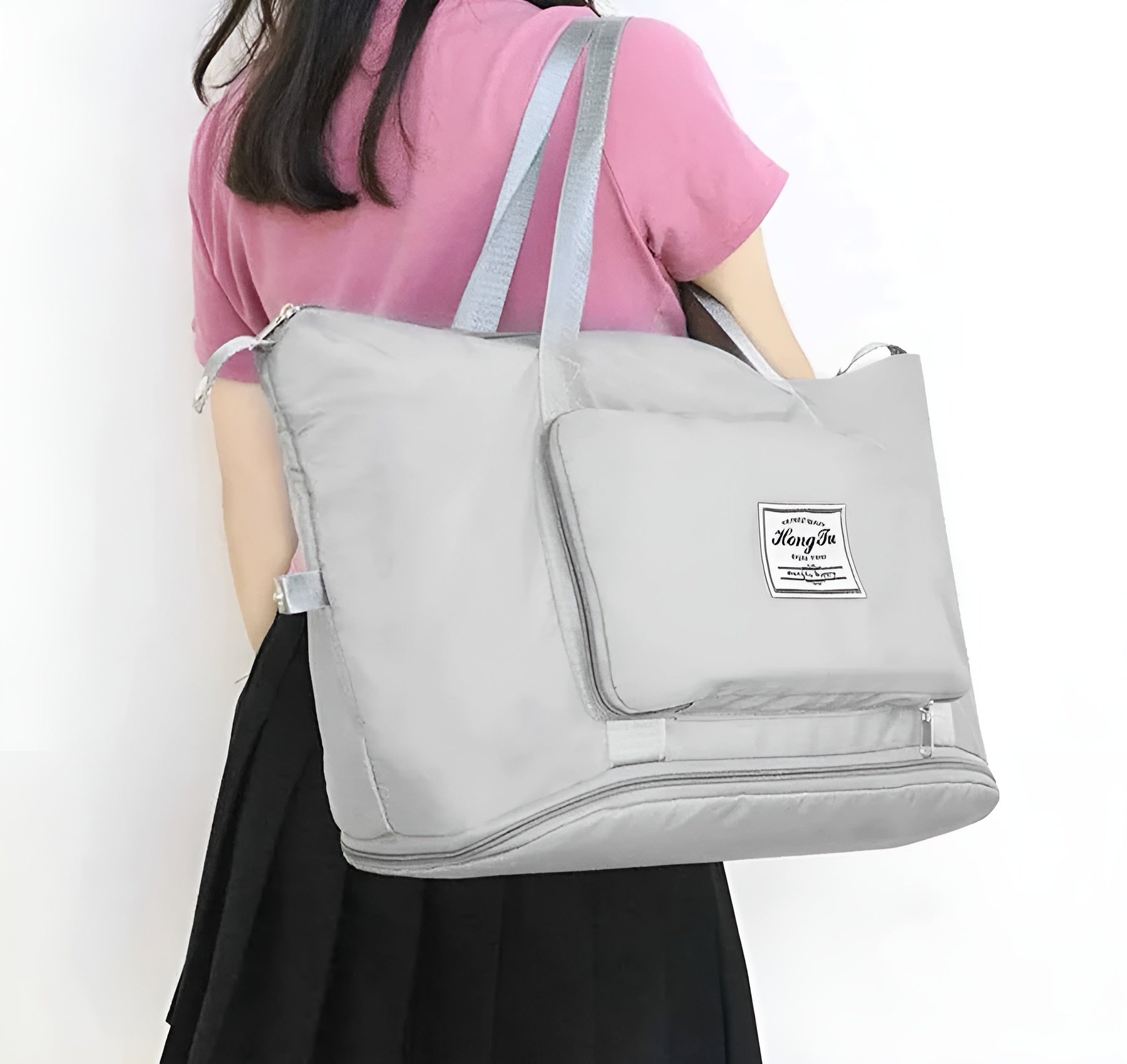 Faltbare Reisetasche – Erweiterbare Weekender Tasche mit großem Stauraum - Handtasche