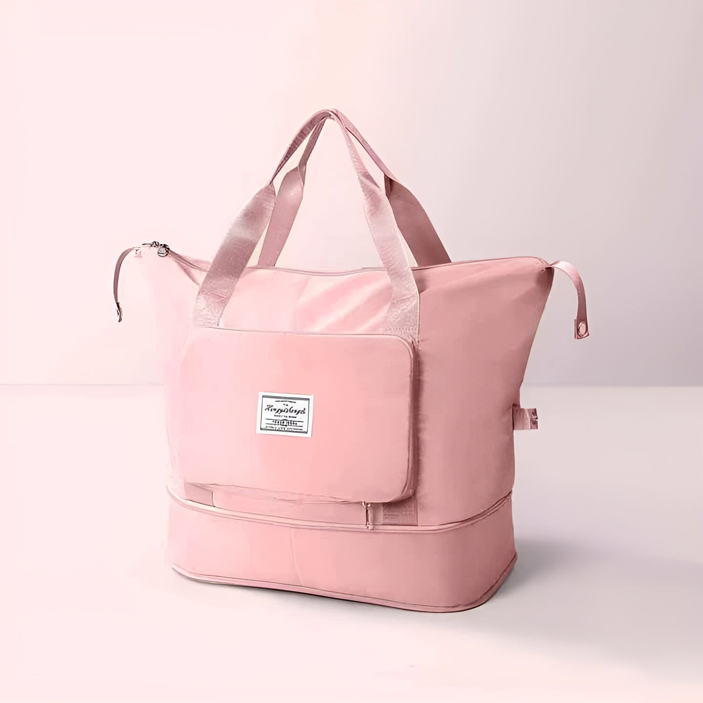 Faltbare Reisetasche – Erweiterbare Weekender Tasche mit großem Stauraum - Rosa - Handtasche