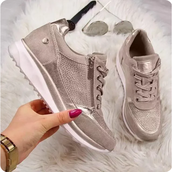 Faszinierende Plattform-Sneaker für Damen Style ohne Grenzen - Beige / 35 - Wohnzubehör