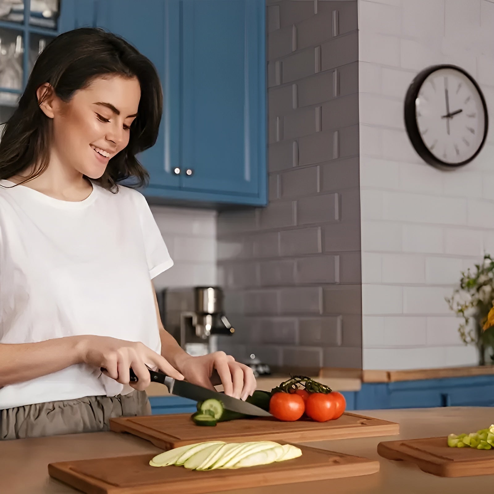 Schneidebrett-Set aus Bambus – Robust und Vielseitig | Perfekt für Fleisch, Gemüse & Obst