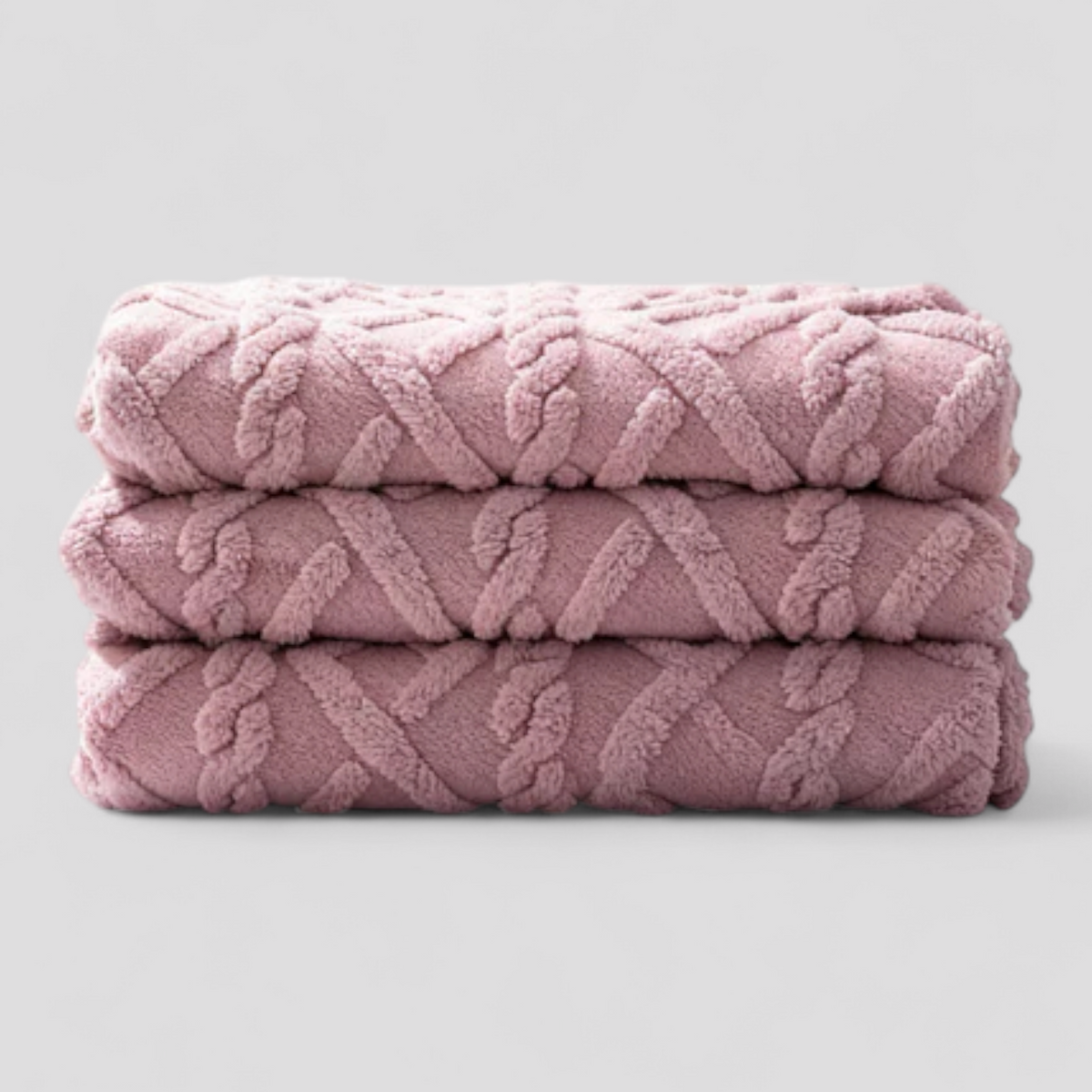 Fleecedecke aus Polyester – weich und warm für Sofa Bett und Reise - Lila / 70x100 cm - Decken und Plaids