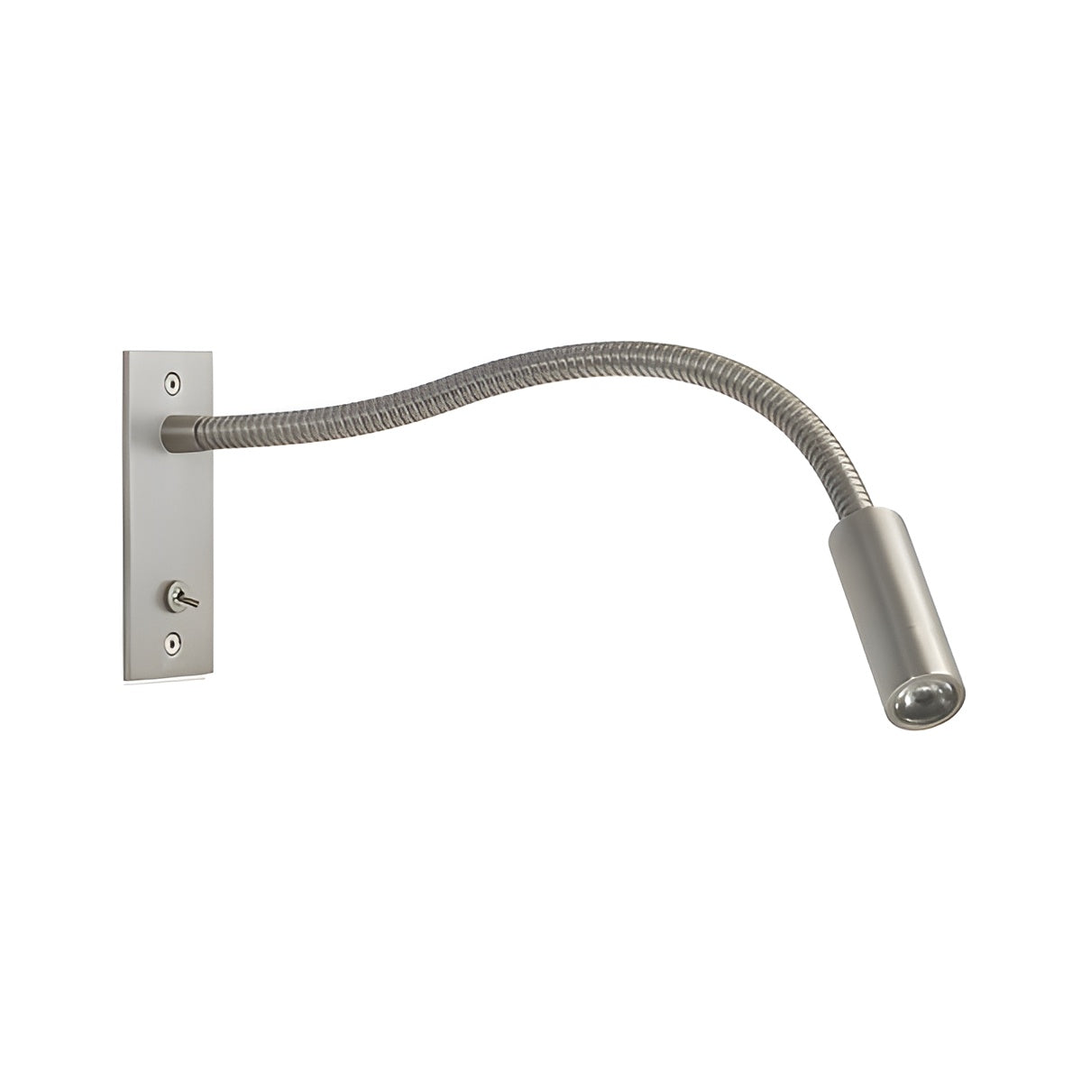 Flexible Wandleuchte mit Schwanenhals – Verstellbar und modern | Perfekt zum Lesen für Betten und Sofas - Sand Nickel