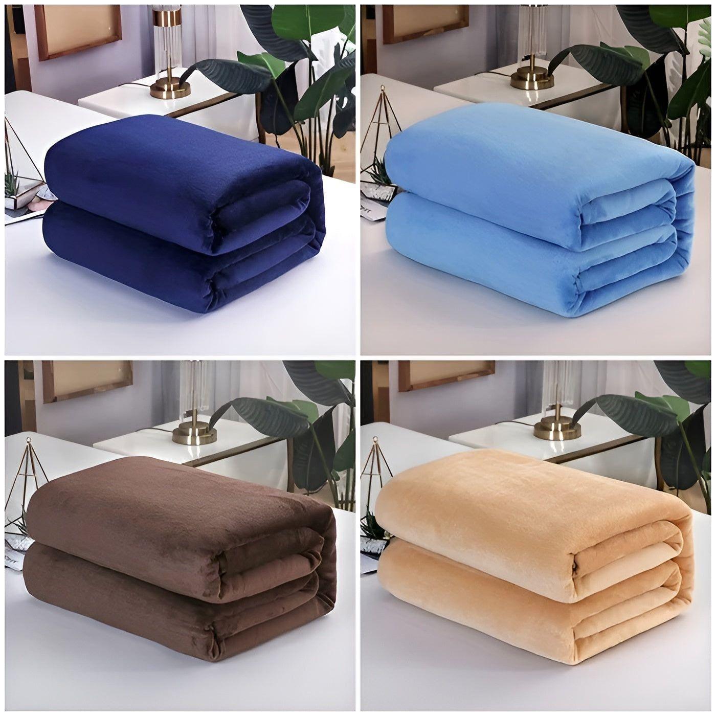 FluffyFleece Blanket - Strapazierfähige Dicke Fleece Winterdecke - Decke