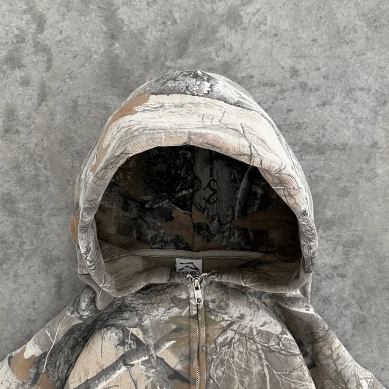 Gefütterter Fleece Camouflage Hoodie – Warm & Funktionell - Bekleidung & Accessoires > Oberbekleidung > Hoodies