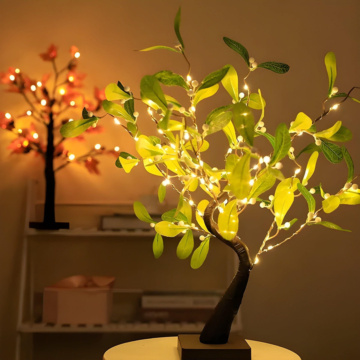 GinkgoShimmer Lights - Ginkgo Blatt LED Weihnachtsbaum Lichter - Saisonale Dekoration