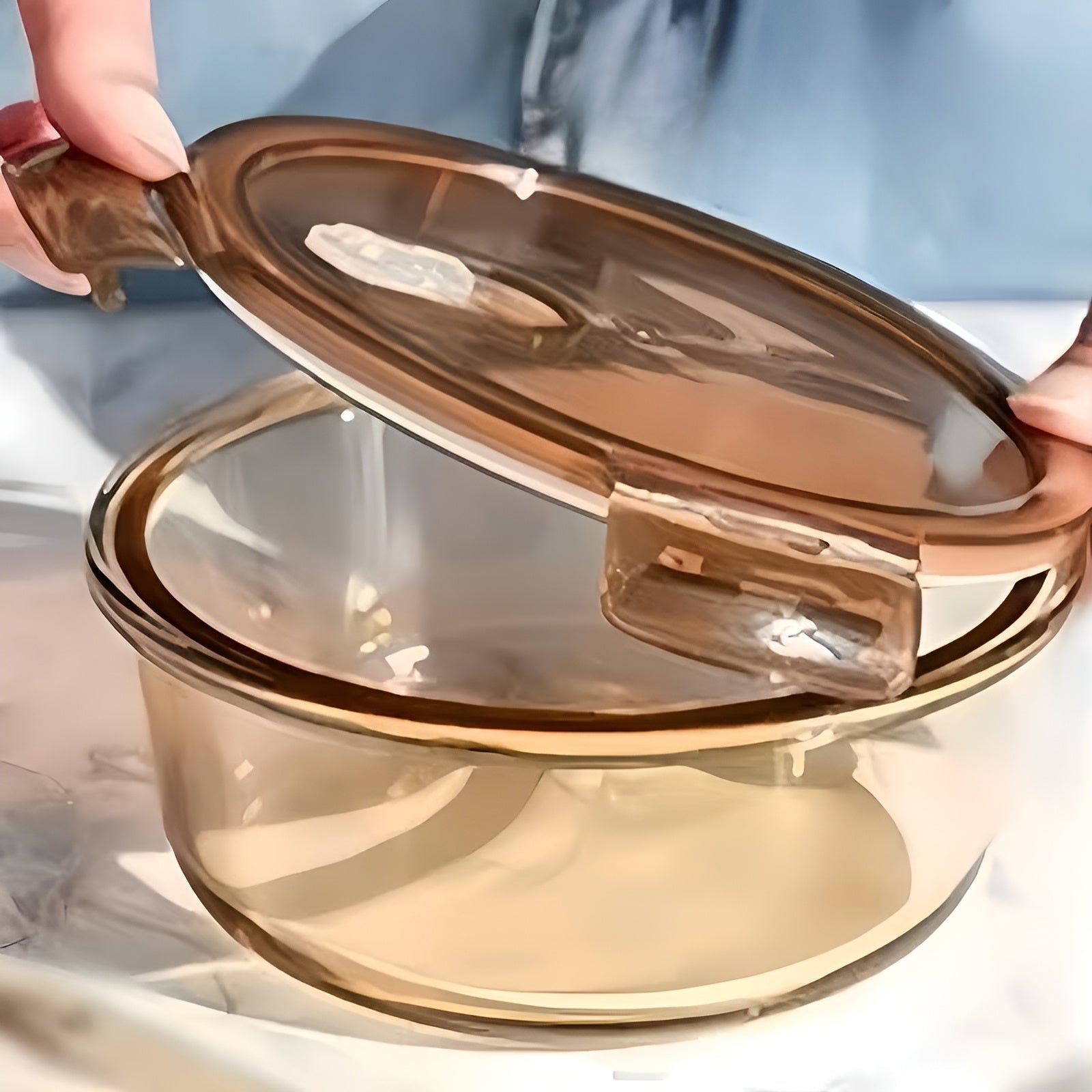 Glas Vorratsdosen Set (3-teilig) – Luftdicht und Auslaufsicher | Hitzebeständiges Borosilikatglas für Mikrowelle