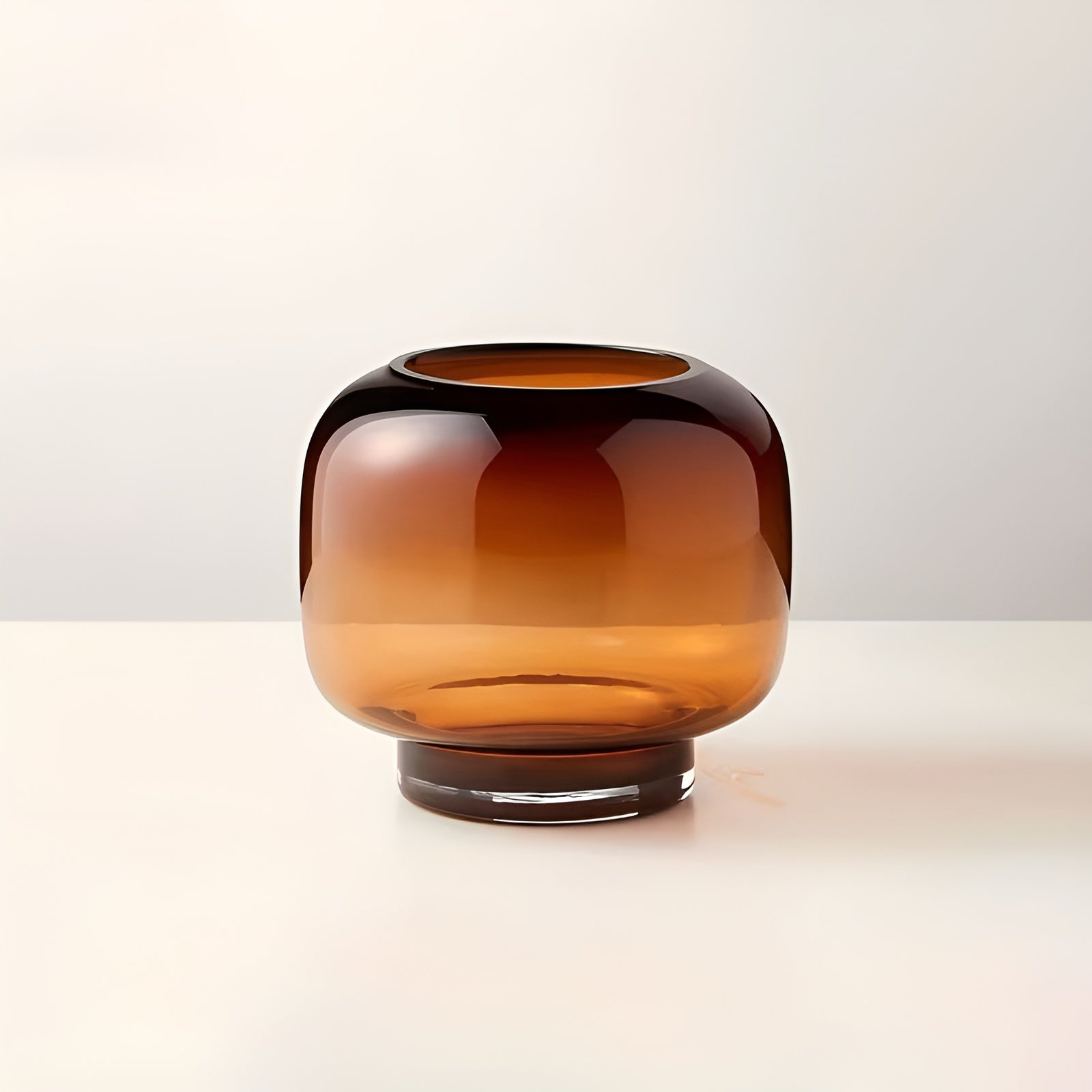 Glasvase Handgeblasen – Minimalistisch Und Dekorativ | Transparentes Design Für Blumen Hydroponik Und Moderne Wohnräume