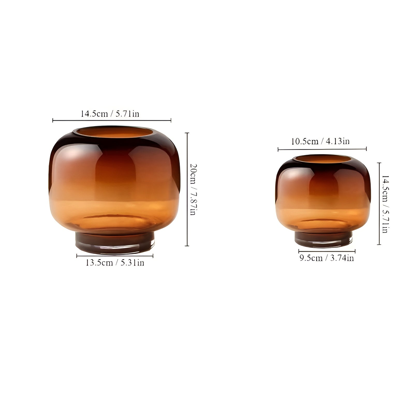 Glasvase Handgeblasen – Minimalistisch Und Dekorativ | Transparentes Design Für Blumen Hydroponik Und Moderne Wohnräume