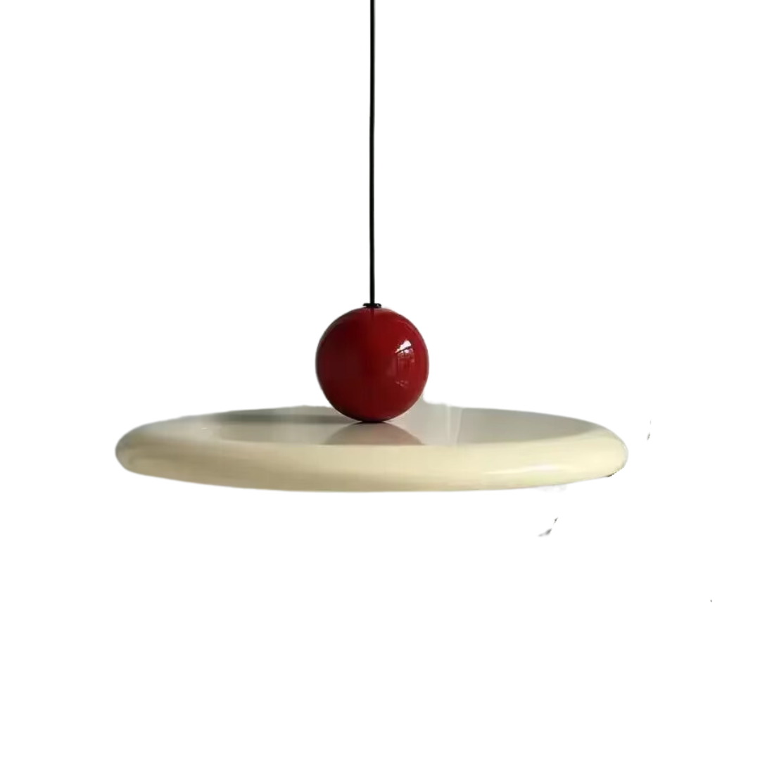 GlideSphere Light - Nordic Glass LED Pendelleuchte - Beige / 30cm - Pendelleuchte