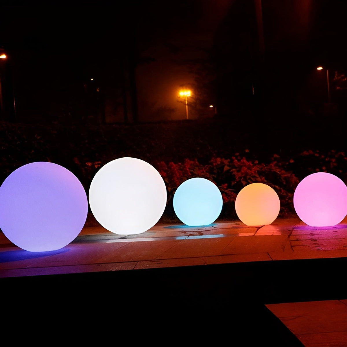 GlowBall Light - Wasserdichte Farbwechselnde LED Gartenball-Lampe hi - Lampe