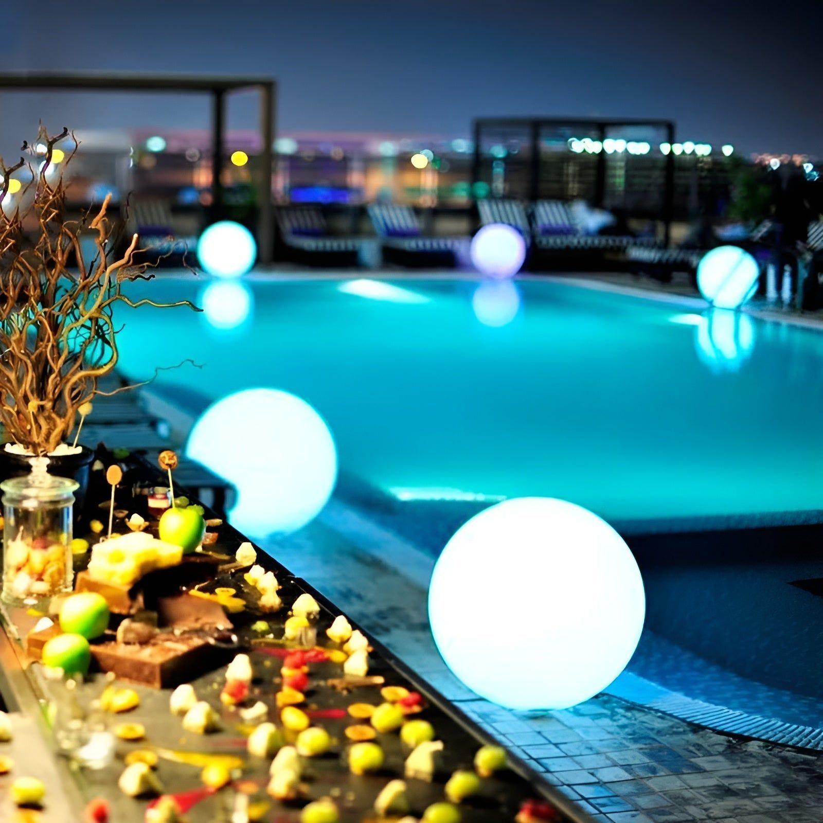 GlowBall Light - Wasserdichte Farbwechselnde LED Gartenball-Lampe hi - Lampe