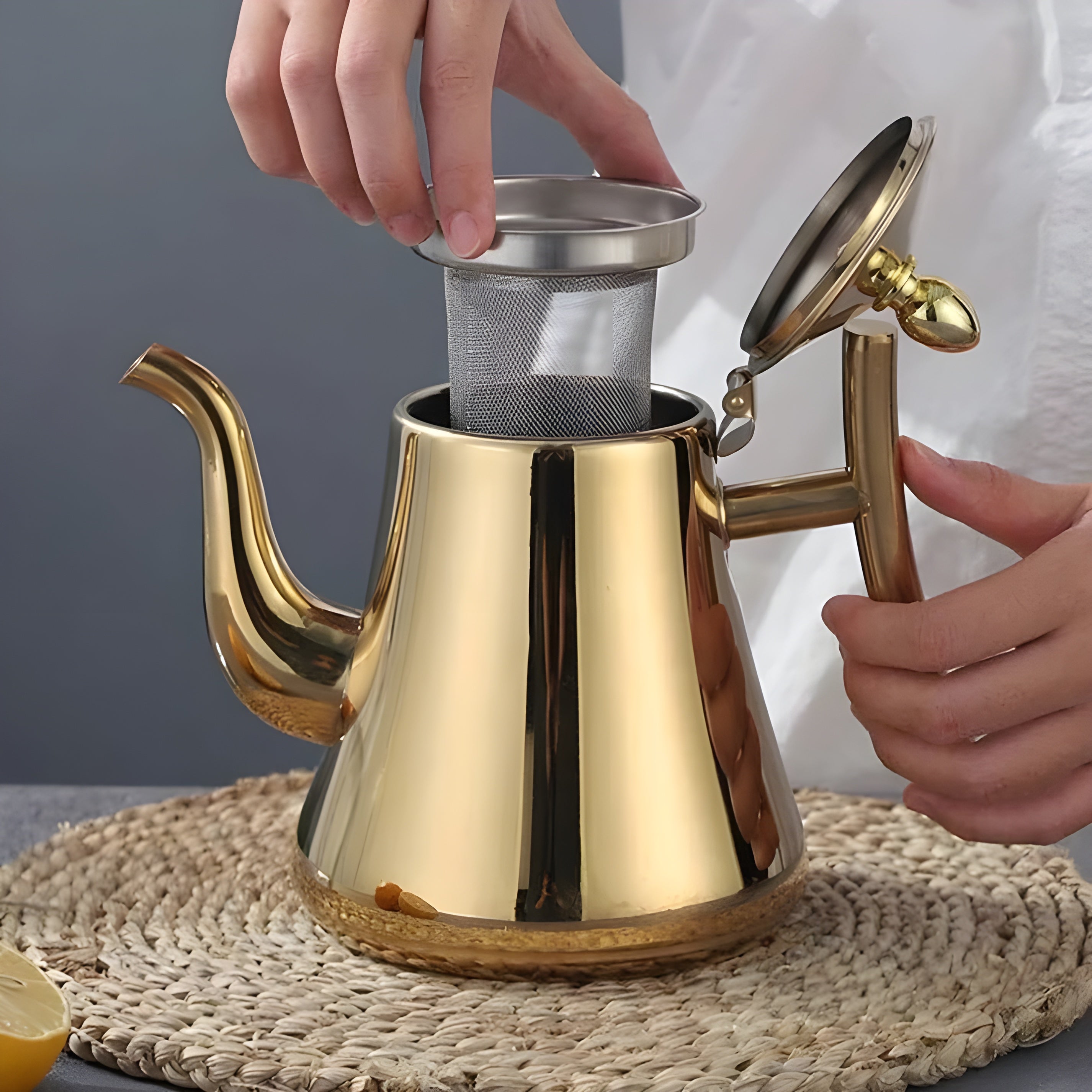 GoldenBrew Kettle - Robuster Edelstahl-Teekessel - Wohnzubehör