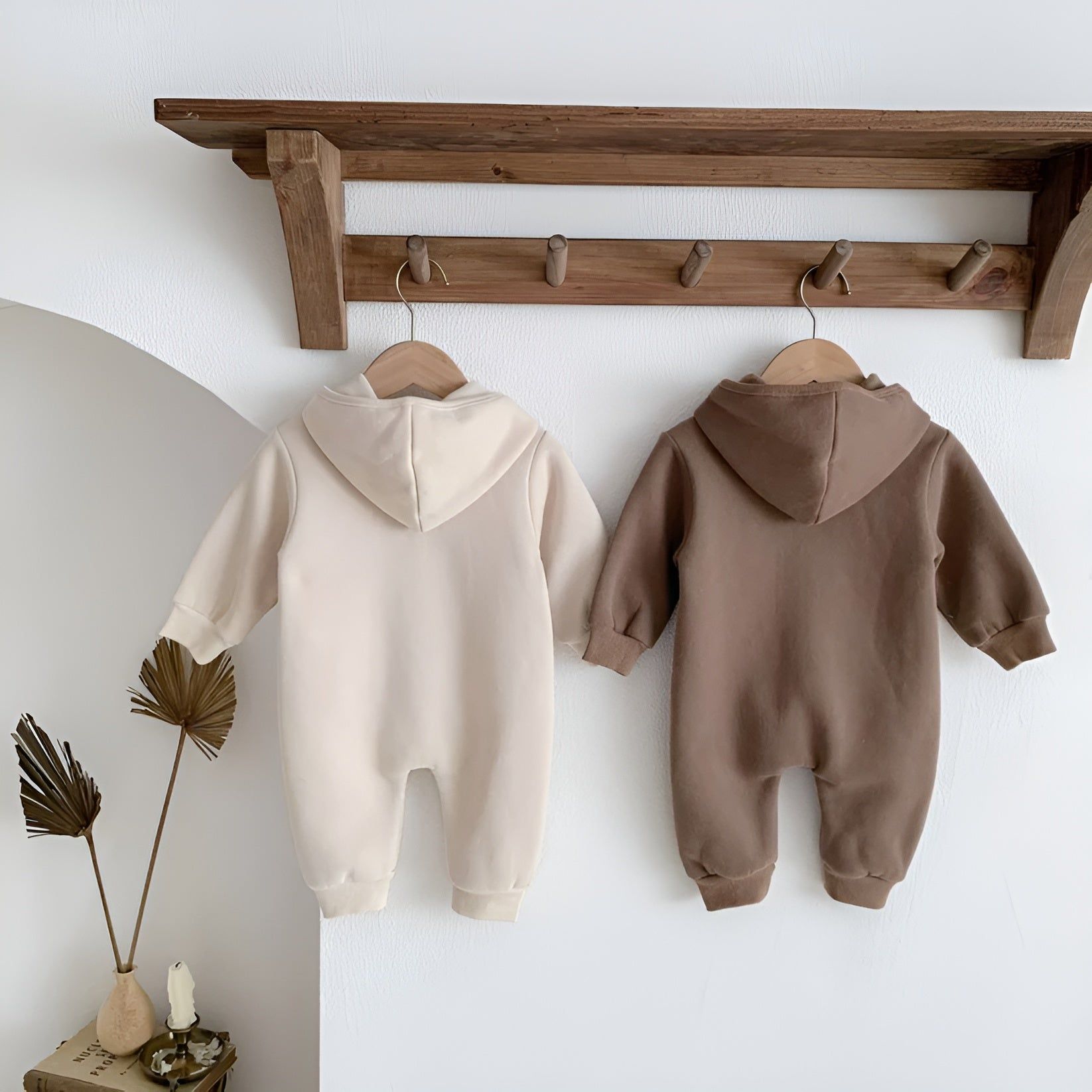 Ada Bodysuit - Bär Hoodie Knoten Jumpsuit für Baby - Elegare