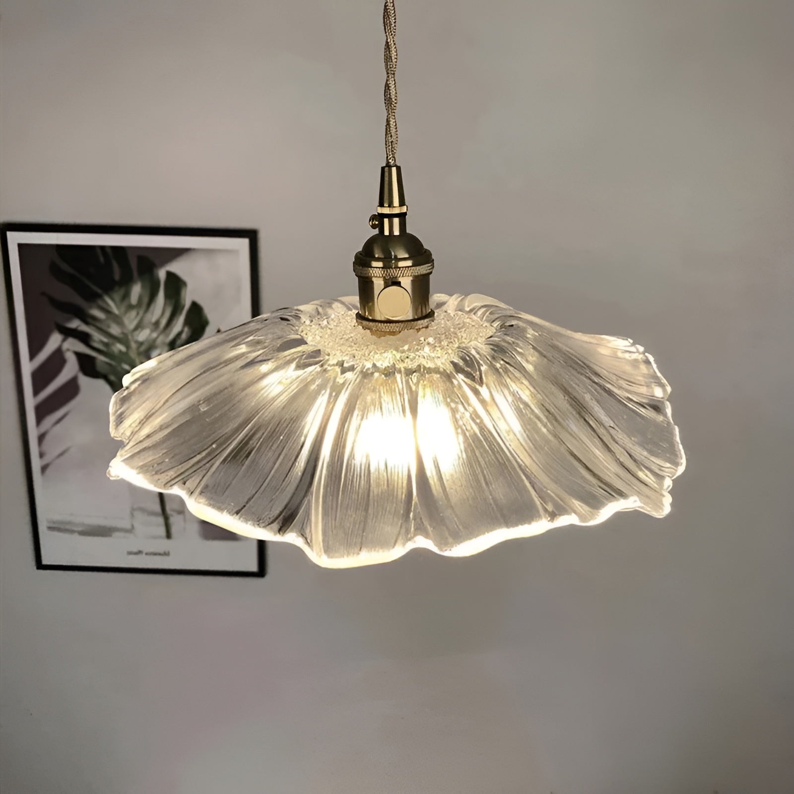 Hängelampe mit Blumenmotiv – Warmes Licht & stilvolles Design | Für Ihr Zuhause - Type A - D 28.5 x 13.5cm