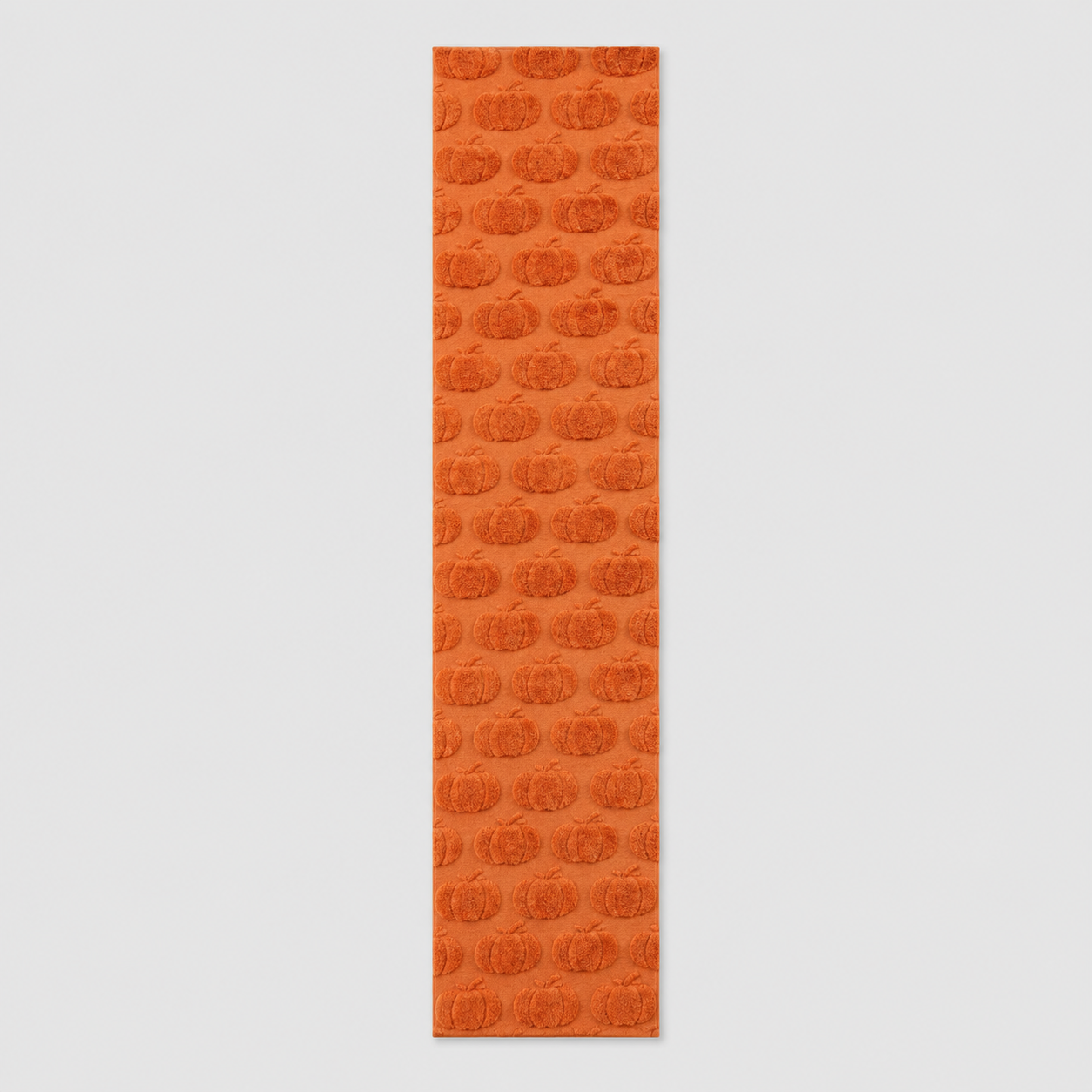 Halloween Tischläufer mit 3D-Geist- oder Kürbismotiv – 33 × 233/275 cm - Orange / 33 × 233 cm - Halloween-Dekoration