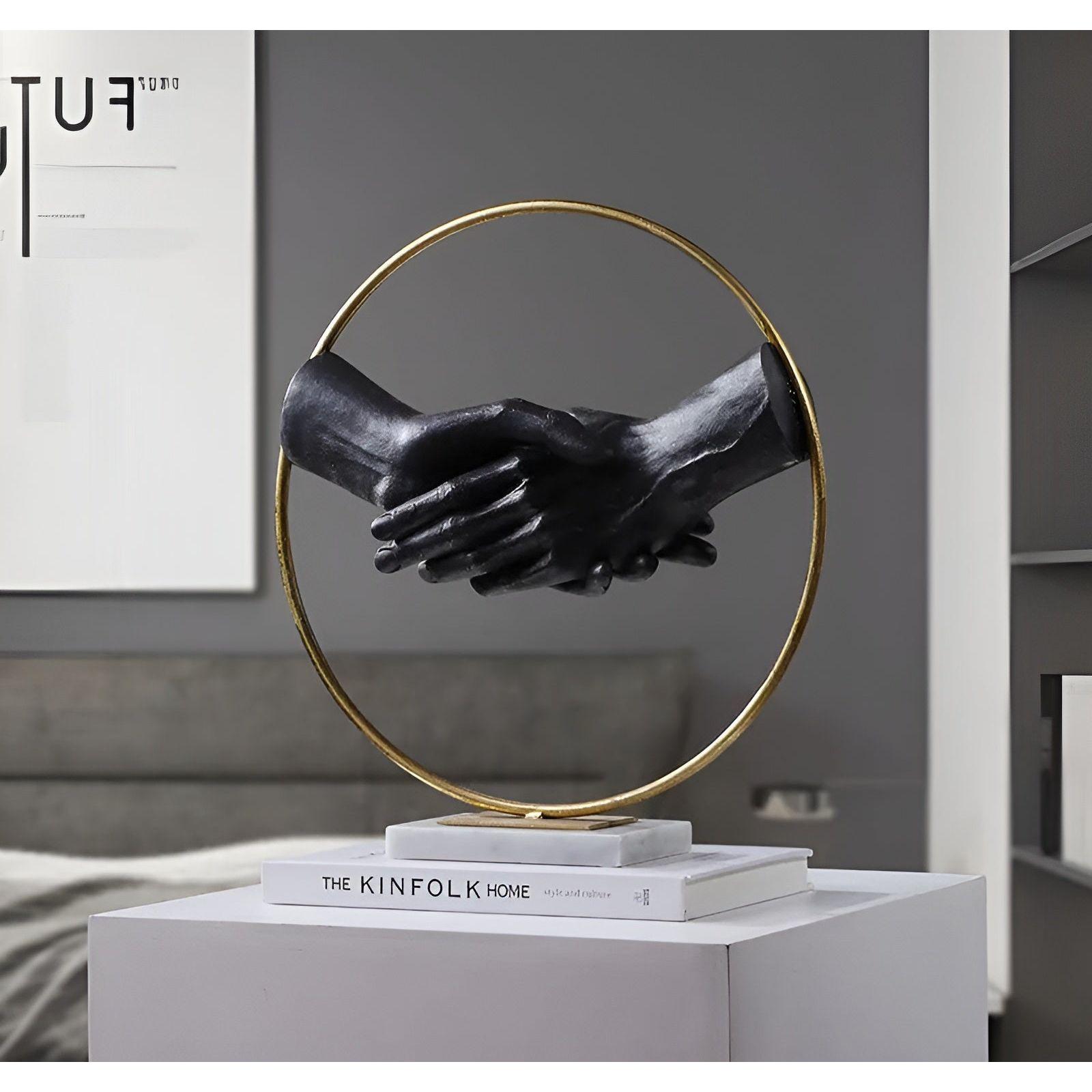 Handshake Decor - Kreative Shaking Hands Statue für Luxuriöse Dekoration - Händeschütteln - Skulptur