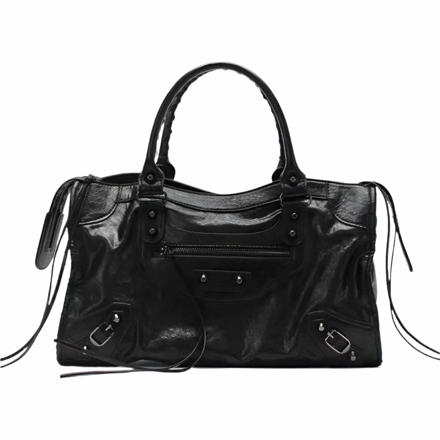 Handtasche für Damen – Klassisch Elegant & Geräumig | Perfekt für Alltag & Büro - Schwarz - Handtasche