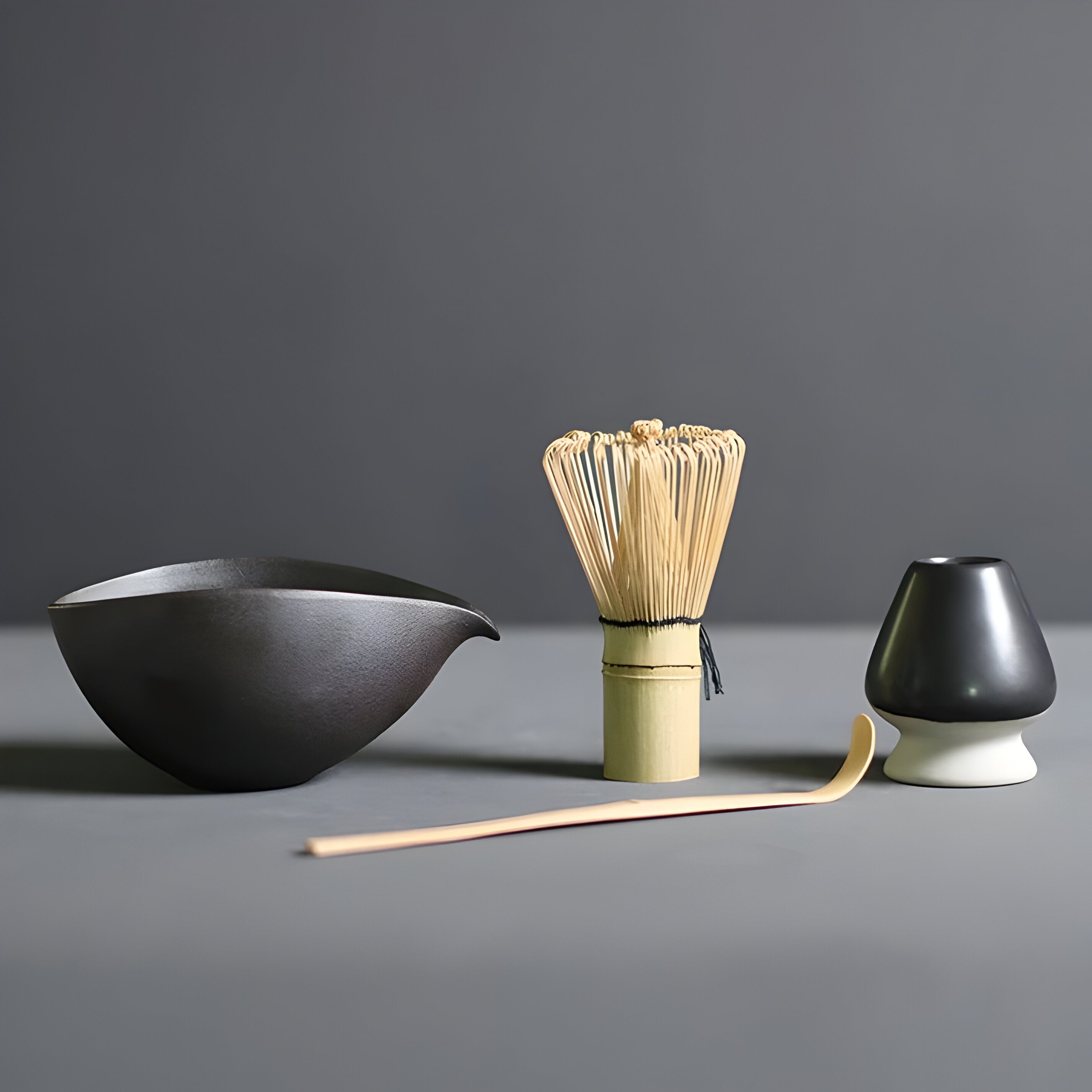 HarmonyMatcha Set – 4-teiliges Matcha-Tee-Set - Schwarz - Matcha-Set