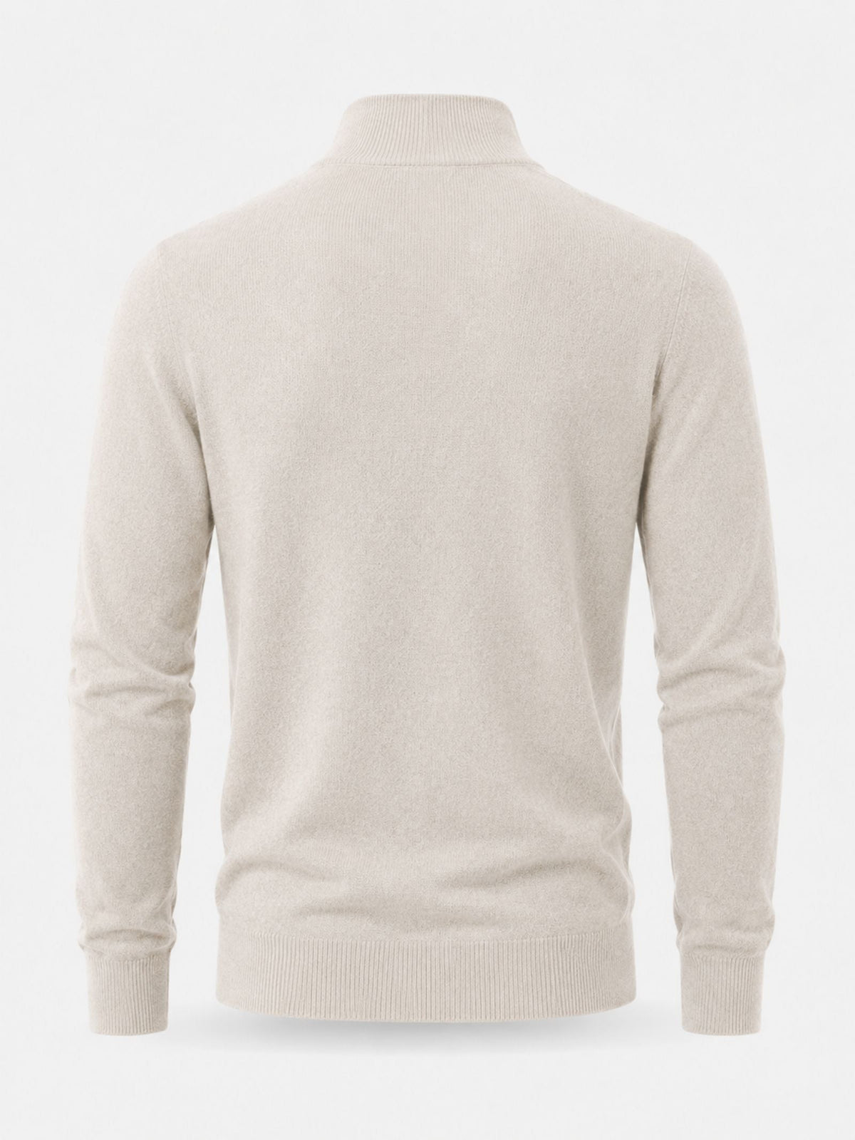 Herren Wollpullover mit Reißverschluss und Stehkragen - Bekleidung & Accessoires > Herrenoberbekleidung > Pullover &