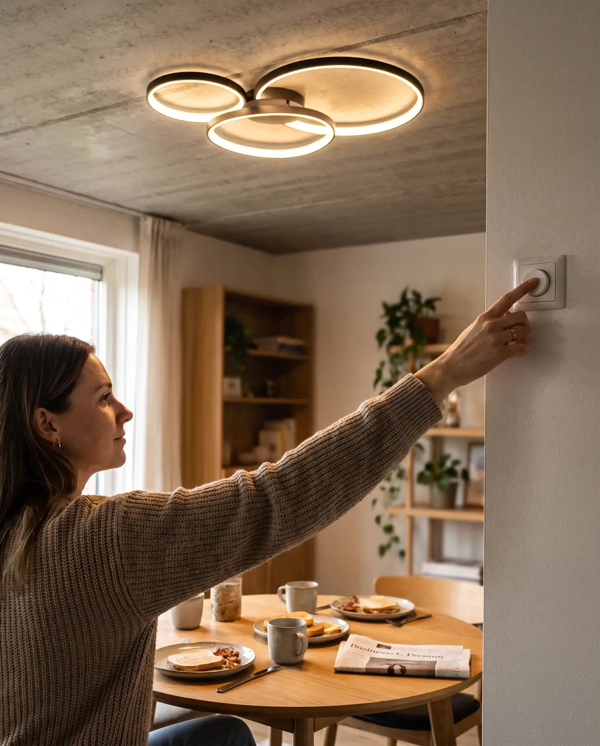 Lampada da soffitto LED Minimalista – Lampada di design moderno con luce soffusa