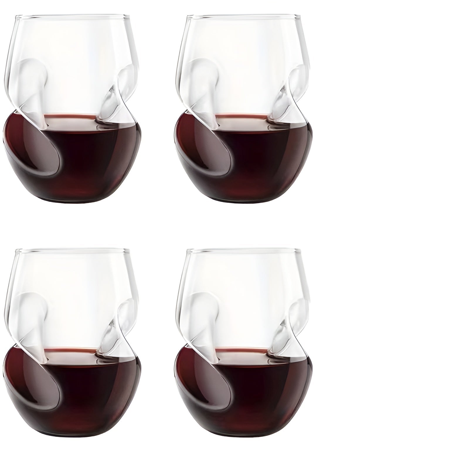 Hochwertiges Glas aus Borosilikat – Elegant geschwungen | Stilvoll für Wein und besondere Anlässe - Weinglas