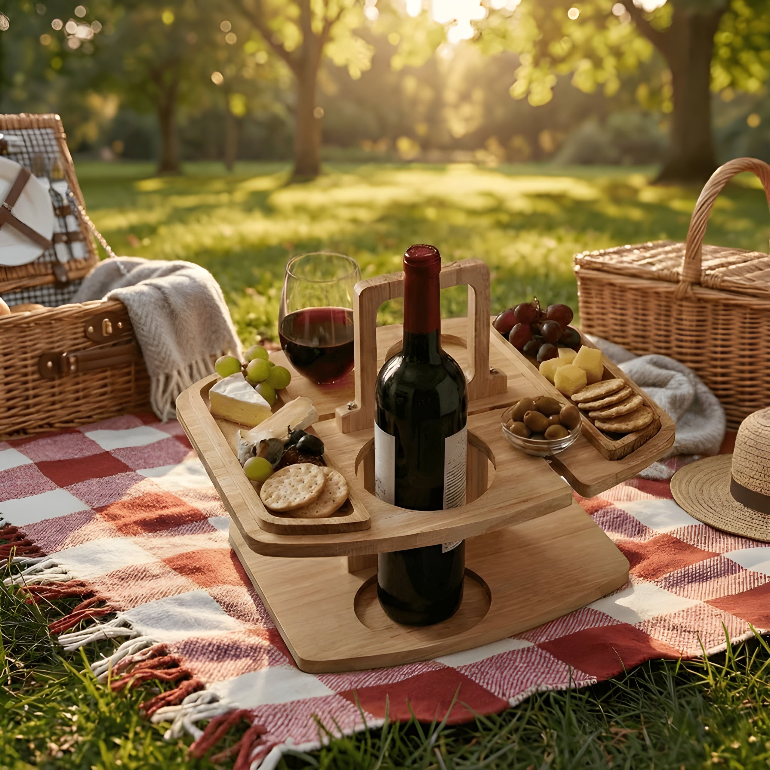 Holz-Picknicktisch – Robuster Gartentisch für gesellige Stunden im Freien - Picknicktisch