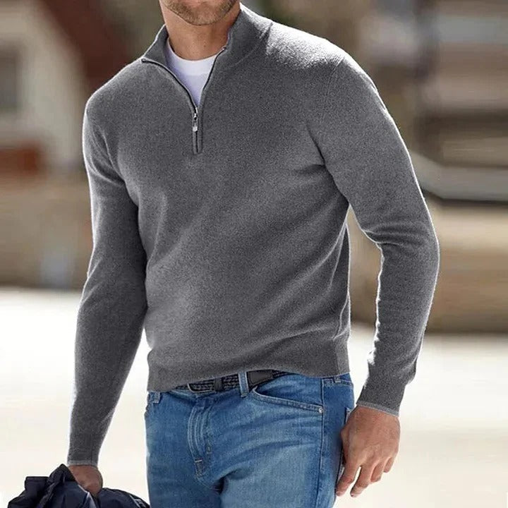 Herren Pullover Kaschmir Regular Fit Frontansicht