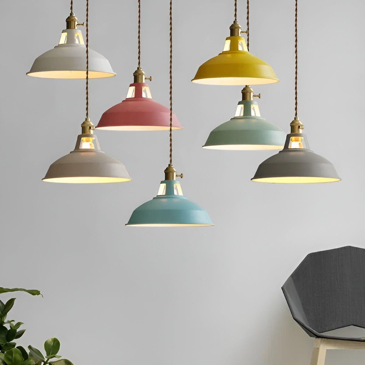 IronGlow Lampe - Vintage Eisen Metall Deckenpendelleuchte - Pendelleuchte