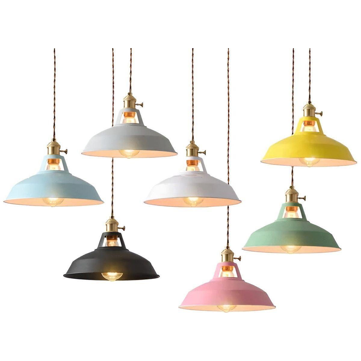 IronGlow Lampe - Vintage Eisen Metall Deckenpendelleuchte - Pendelleuchte