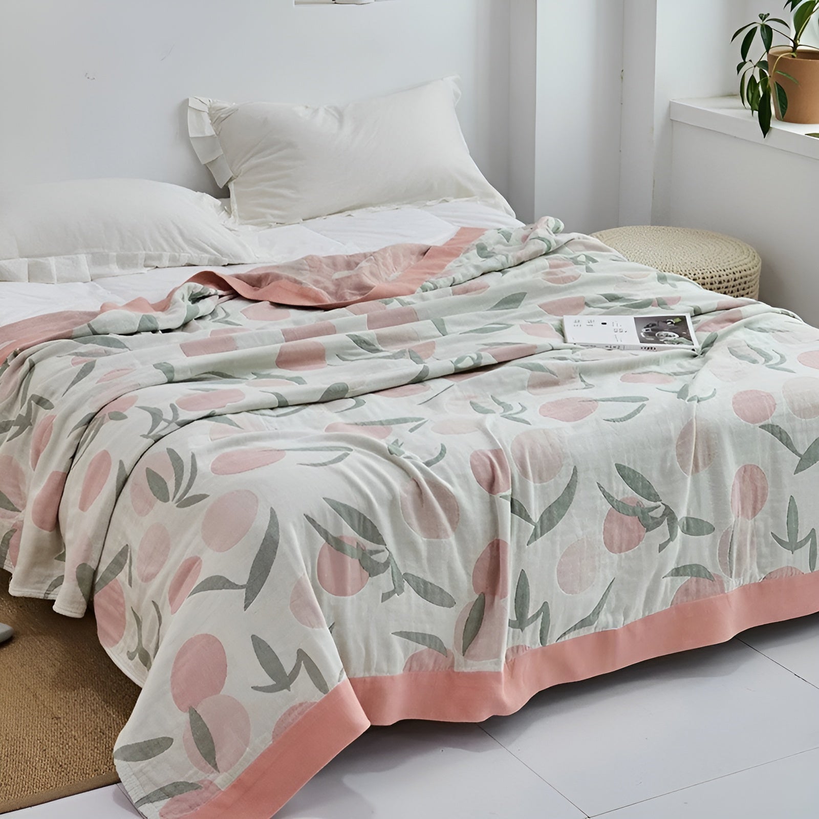 Japanische Kuscheldecke – Weiche Sofadecke für Gemütliche Wohnmomente - Decke