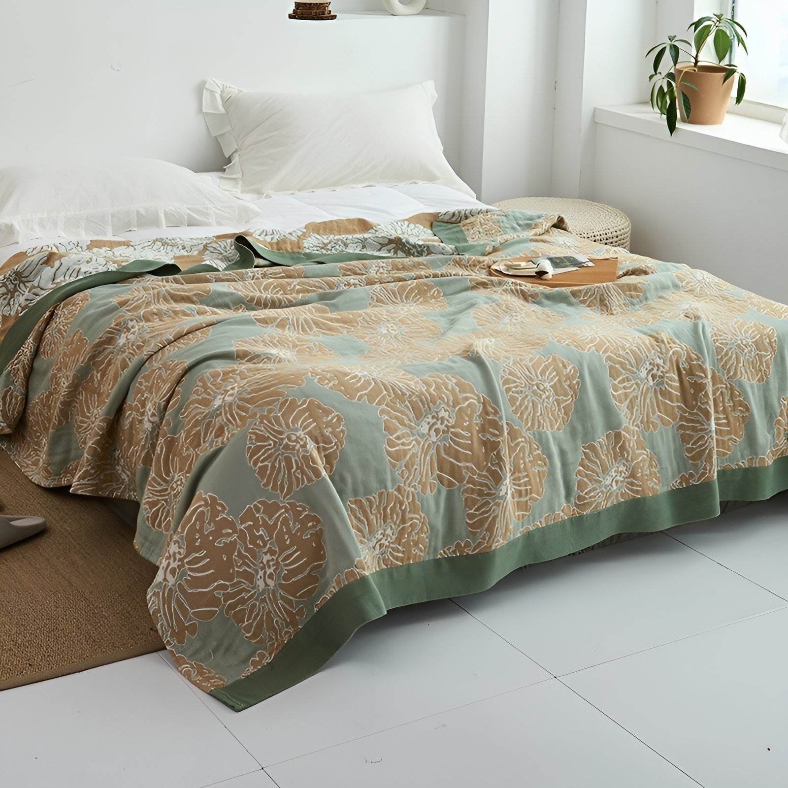 Japanische Kuscheldecke – Weiche Sofadecke für Gemütliche Wohnmomente - Decke