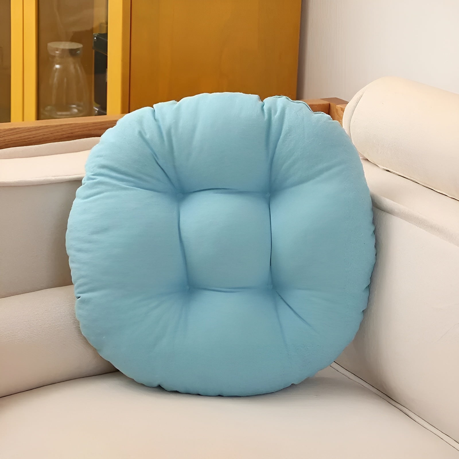 Japanisches Bodenkissen mit Extra-Dicker Polsterung – Futon Sitzkissen für Wohnzimmer & Meditation