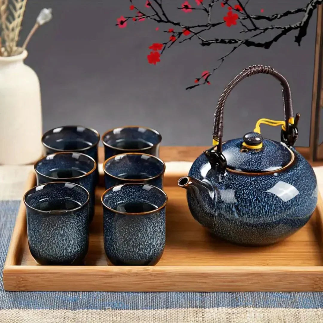 Japanisches Keramik-Teeservice – Traditionelle Teezeremonie für entspannte Teemomente - Teeservice